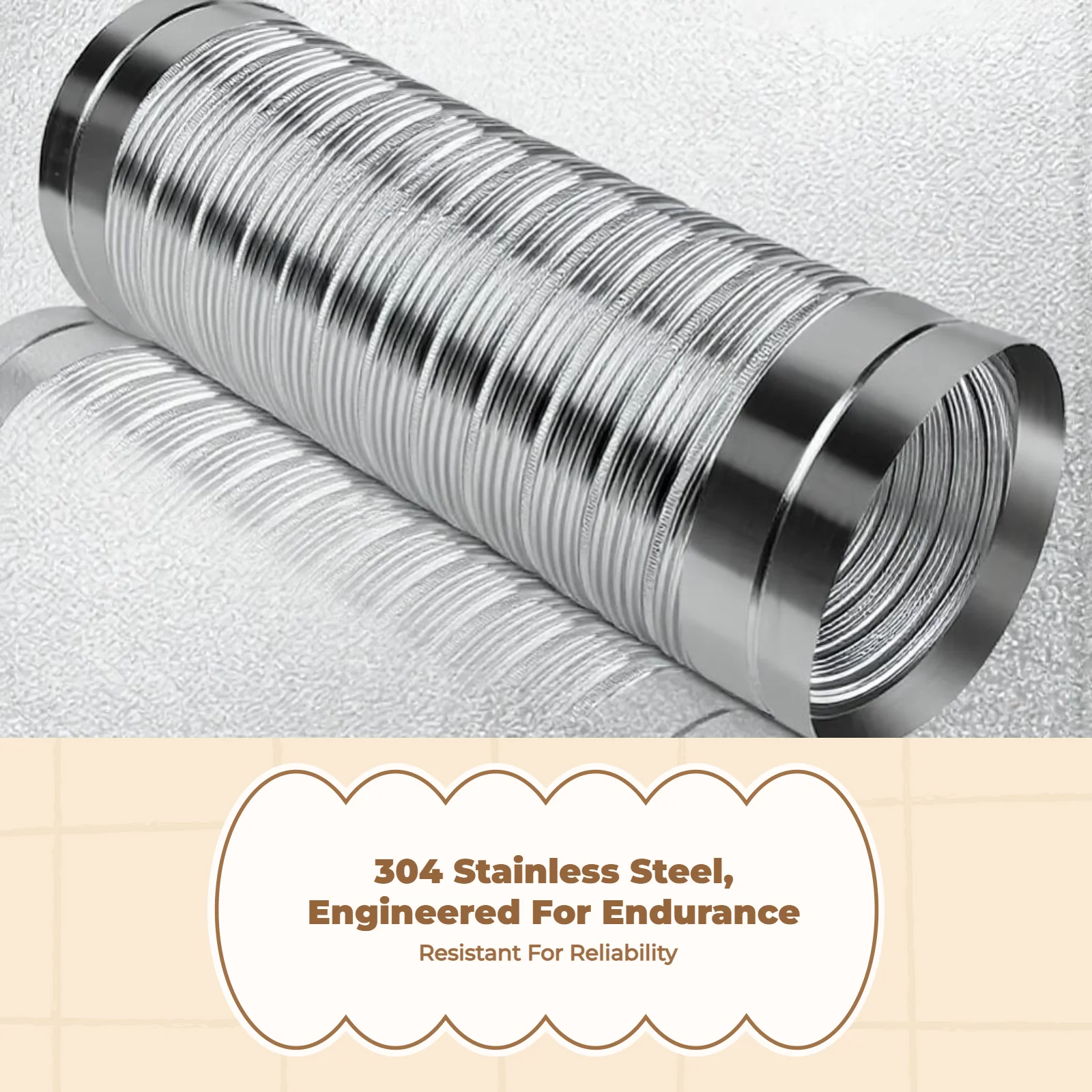 

Range Hood Exhaust, 304 Stainless Steel, Universal