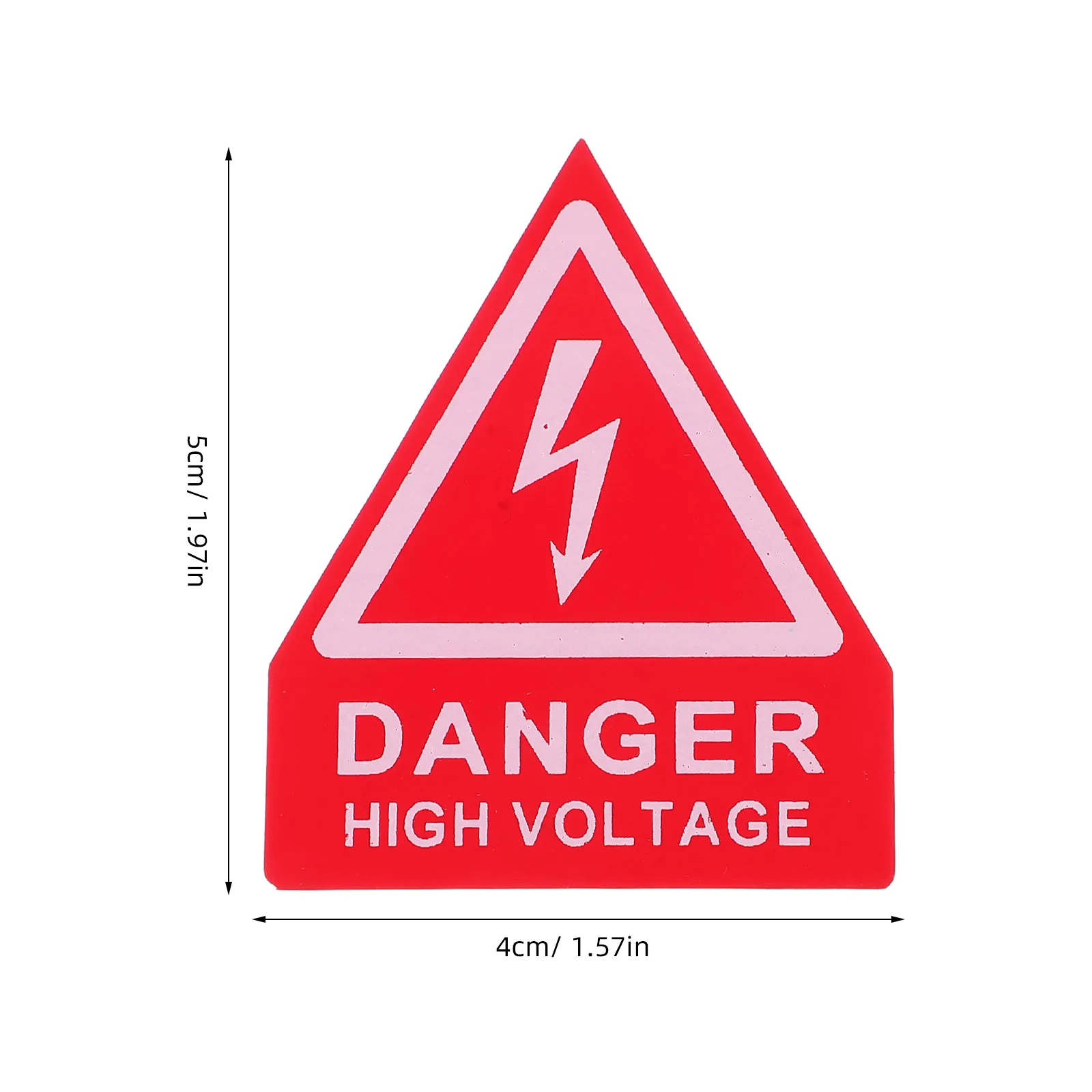 10 Pcs High-voltage Danger Mark Stickers Electric Electrical Panel Labels