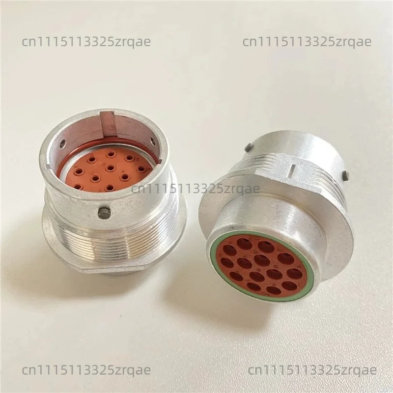 HD34-18-14PN automotive waterproof plug metal round 14 hole male pin end sheath socket