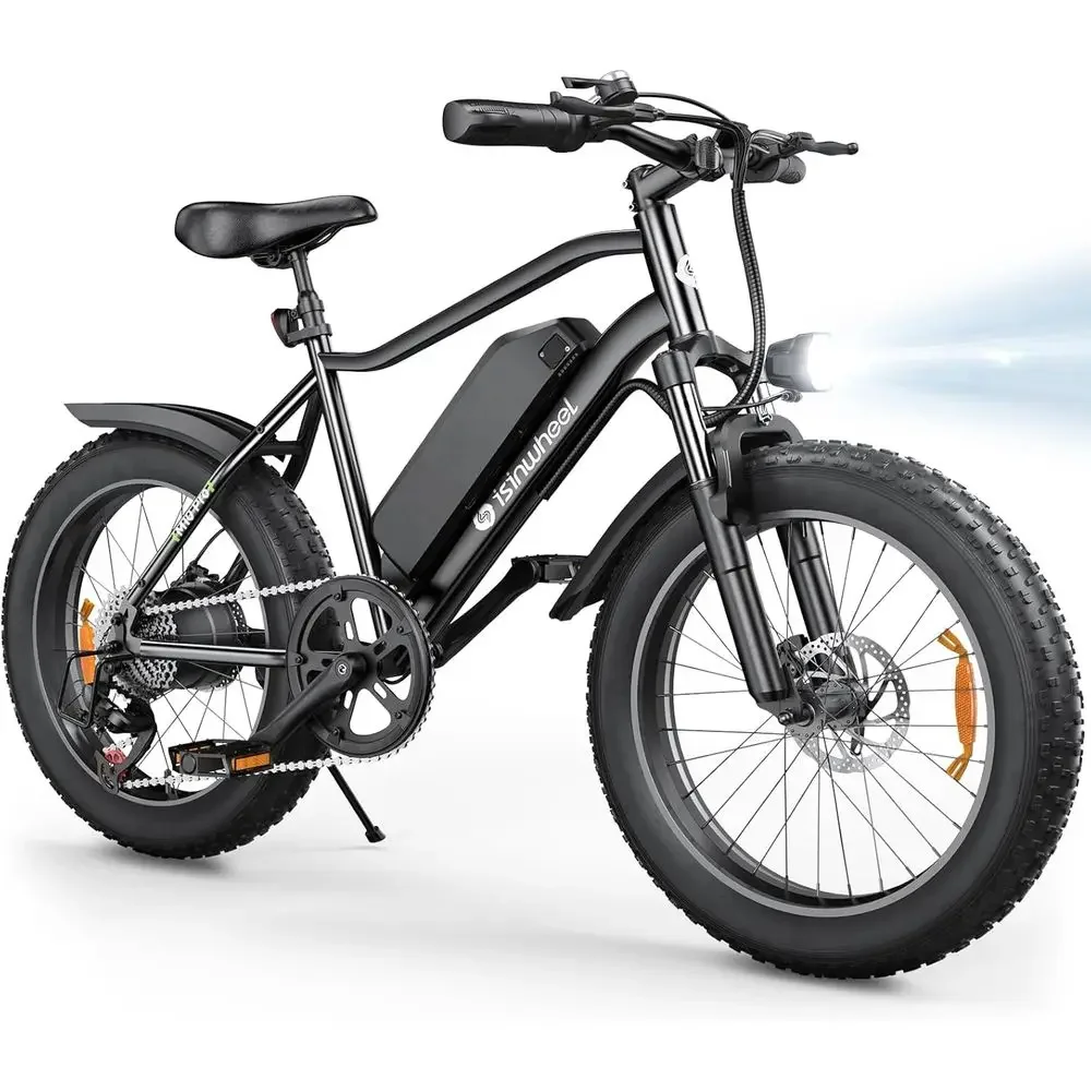 High-Performance 1000W Electric Mountain Bike with 75-Mile Range, 7-Speed, 20x4.0 Tires