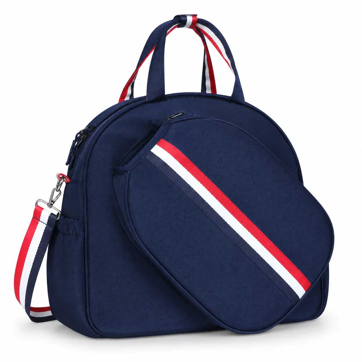 Women Pickleball Bag Large Paddle Tote with Shoe Compartment Stylish Shoulder Crossbody Sports Bag for Court Travel