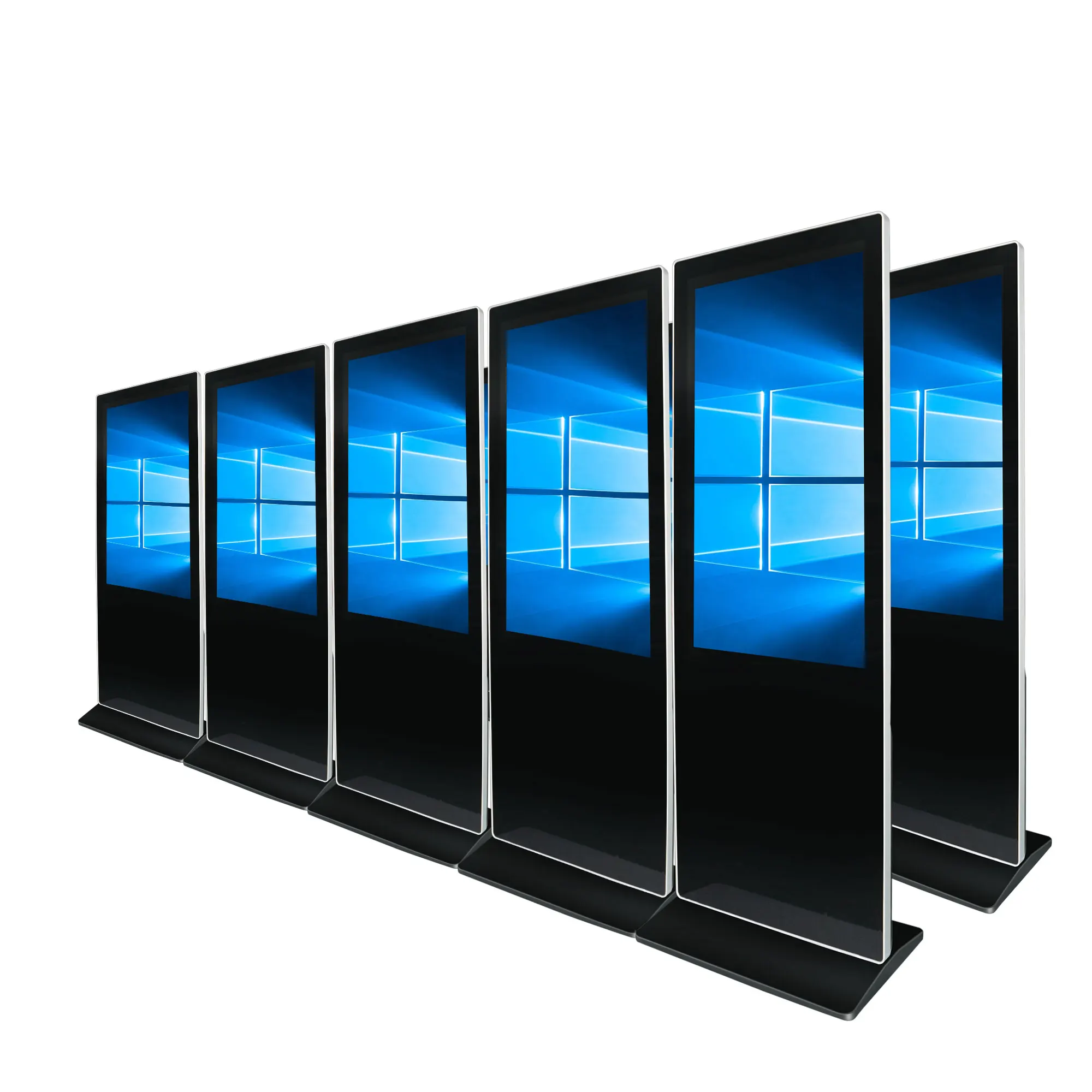 43 Inch Touch Screen Indoor Totem Commercial Advertising Display Video Player LCD Digital Signage Suppliers Floor Stand Kiosk