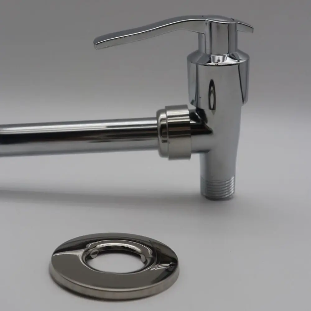 Single-Tube Cold Wall-Mounted Water Faucet 360° Rotating Zinc Alloy Folding Faucet Save Space Anti Rust Kitchen Sink Faucet Home