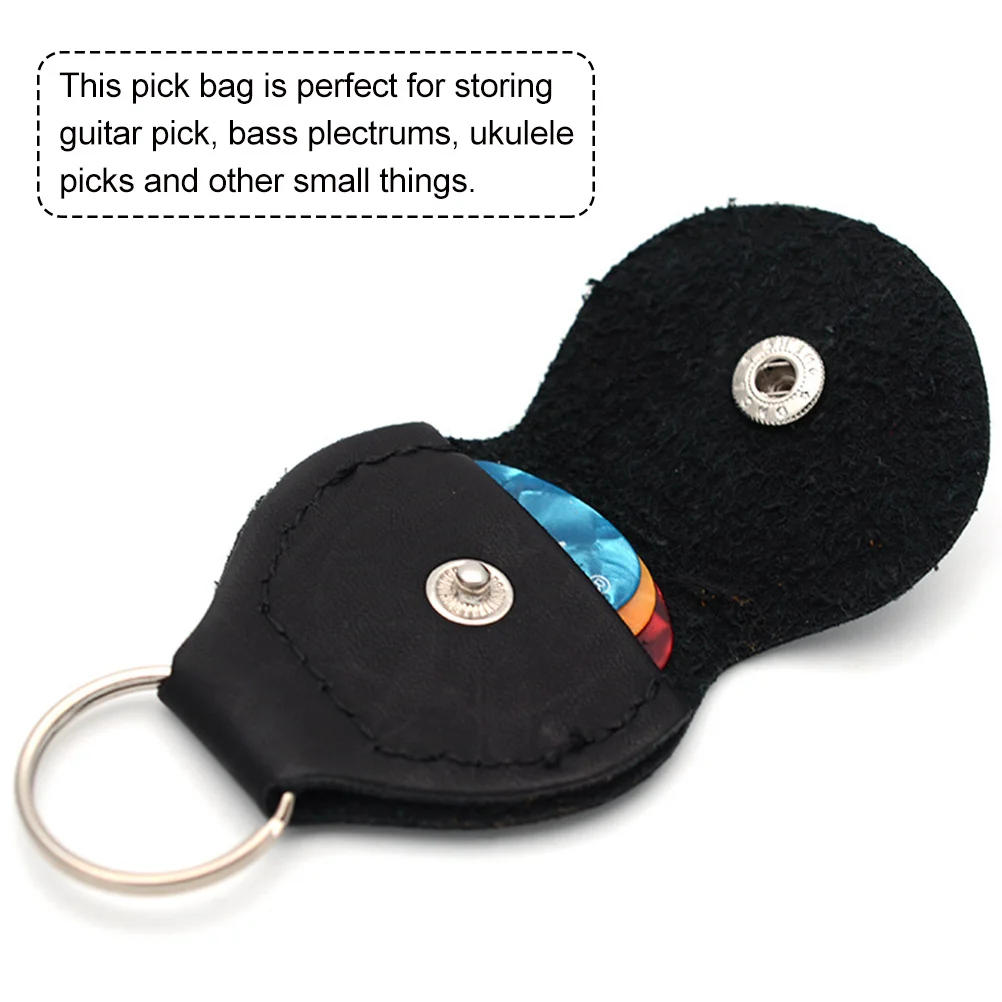 

4 Pcs Guitar Pick Carry Bag Picks Portable Keychain Convenient Plectrum Storage