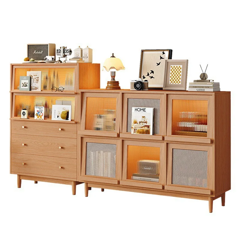 

cabinet, tea cabinet integrated against the wall, kitchen cabinet, modern simple living room chest cabinet, locker, locker