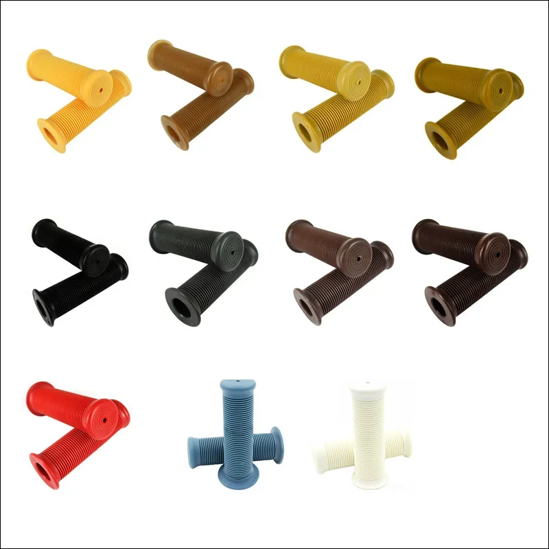 

Universal Motorcycle handlebar Vintage 22mm Handle Grips Rubber Bar Gel Grip Retro Rubber For Cafe Racer Bobber Custom