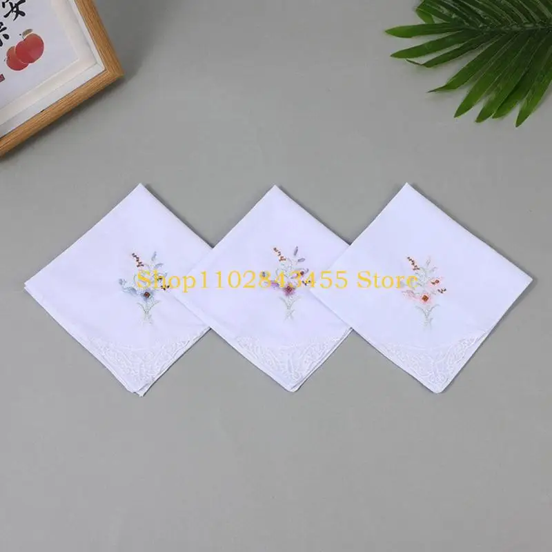 49MC 28x28CM Asciugamano fazzoletto da ricamo per bandane quadrate per adulti Asciugamano tascabile multiuso da uomo Asciugatura