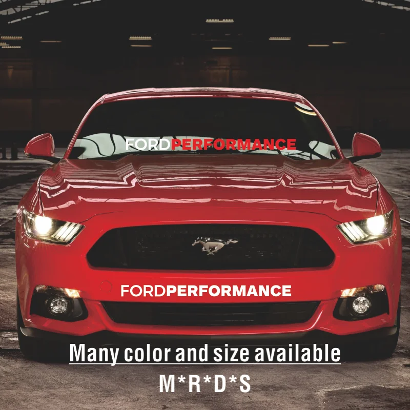 Ford Performance Car Front Window Hood Engine Cover Roof Trunk Tail Body Decal Heritage Edition Side Stripe Sticker for Ford