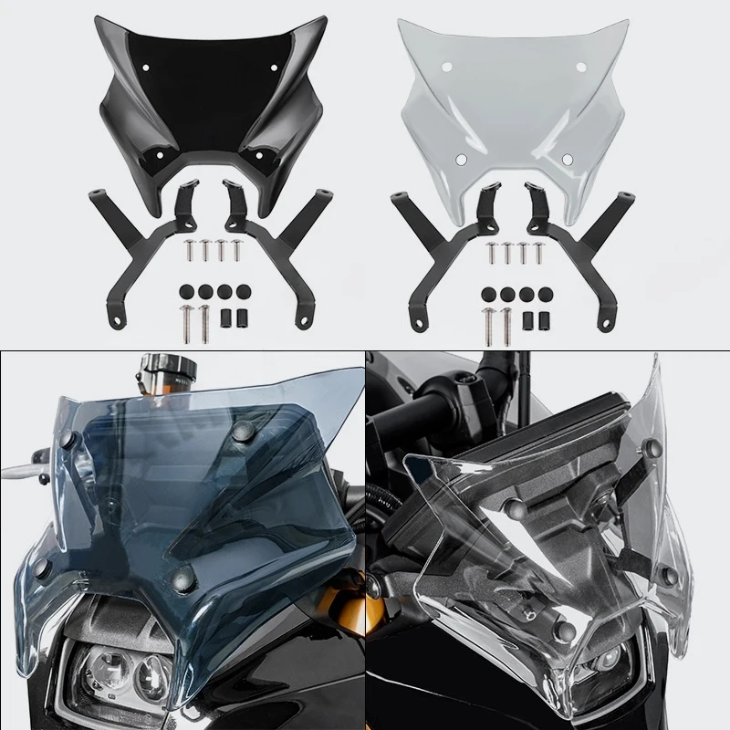

Motorcycle Meter Visor Windshield Sport Windscreen For YAMAHA MT-09 MT 09 SP MT09 Y-AMT 2024 2025 Double Bubble Wind Deflectors