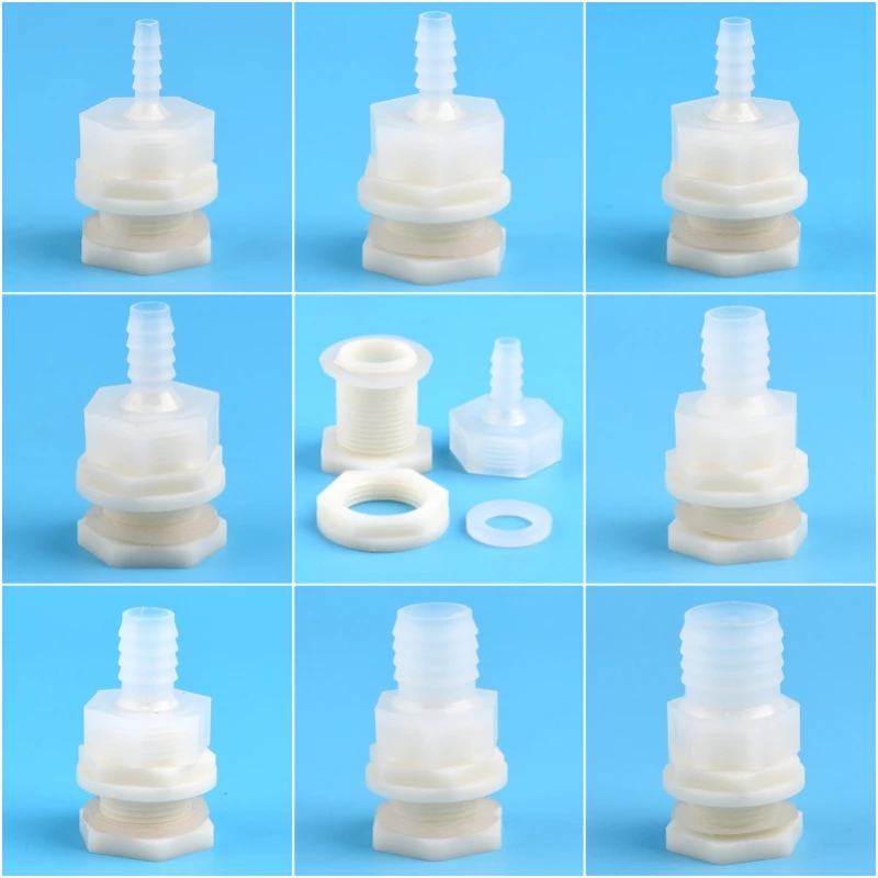 

G3/4 6~25mm ABS Water Tank Connector Pagoda Direct Set Garden Irrigation System Silicone Hose Joints Aquarium Fish Tank Joints