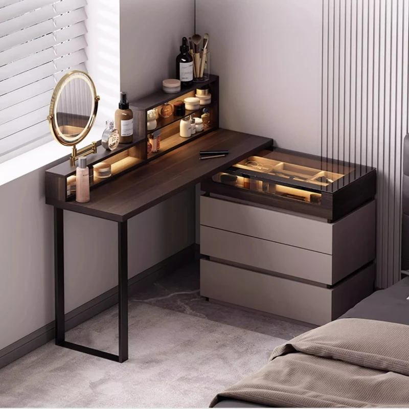 LTT Italian dresser bedside table integrated storage storage cabinet bedroom small apartment corner makeup table