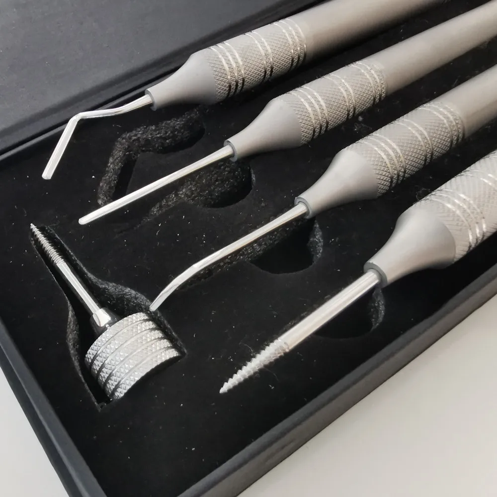 5 sztuk/zestaw do ekstrakcji zębów Titanium Tip Flex Periotome mocna śruba do ekstrakcji zębów Niti elastyczna przyzębia
