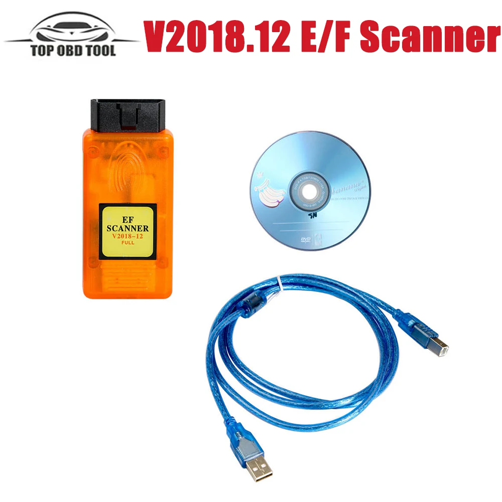 Best quality V2018.12 E/F Scanner II Full Version for BM W EF Scanner OBDII Diagnosis + IMMO  Mile age Correction Coding 2018.12