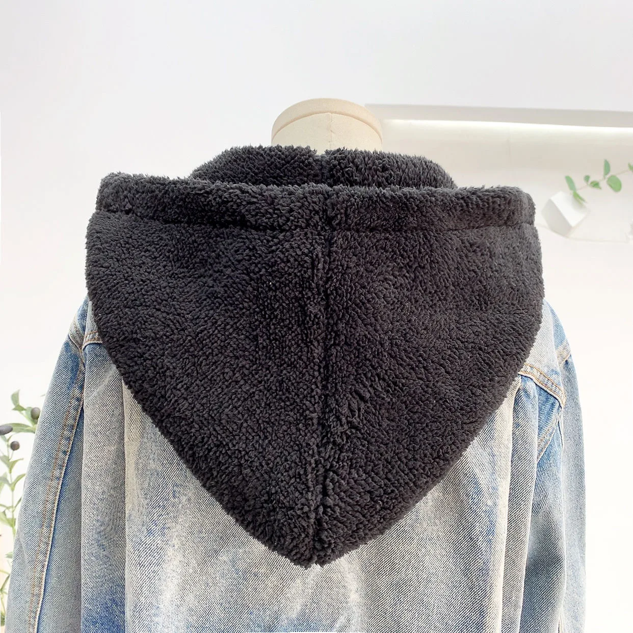 Fleece Fake Hooded Collars Hat For Sweater Pullover Jacket Outwear Winter Flecce Detachable Hooded Fake Collar Cap Drawstring