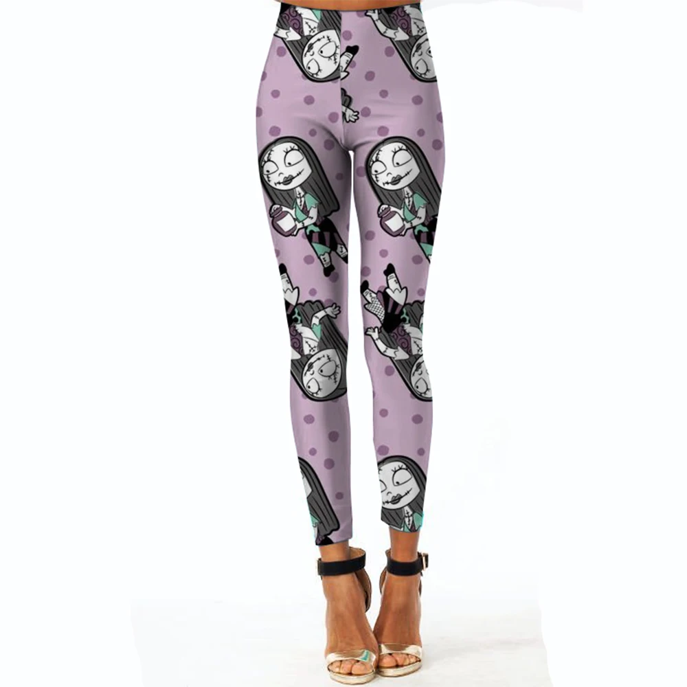 Leggings deportivos y fitness para mujer con estampado de dibujos animados de Disney, pantalones de yoga elásticos y sexys para entrenamiento, correr, gimnasio, secado rápido