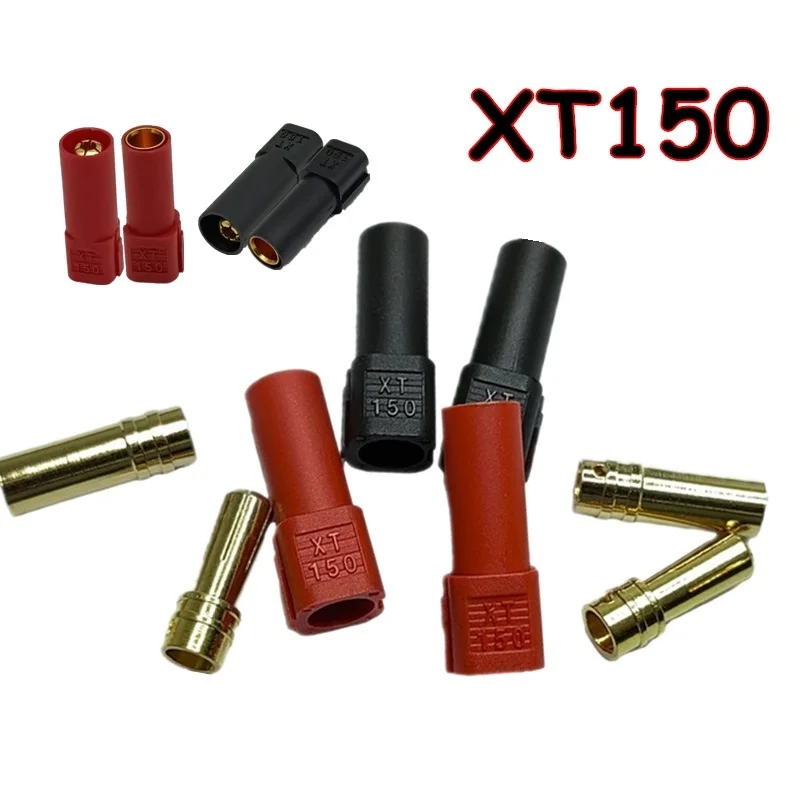 Xt150 Stecker Buchse Adapterst ecker xt150 Stecker Hoch leistungs verstärker für fpv Racing RC Lipo Batterie Gold Banane Bullet Plug