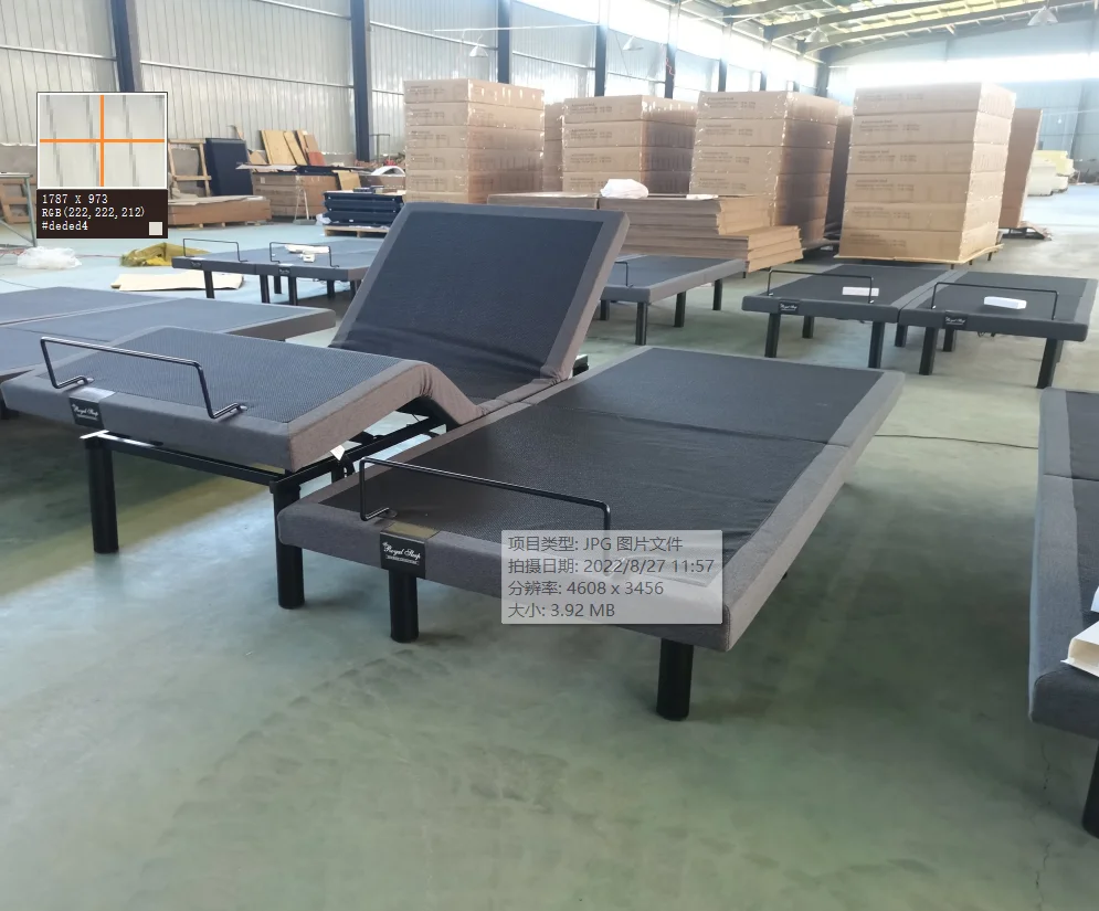 بيع المصنع مباشرة حجم الجملة تخصيص فاخر المسنين قابل للتعديل الملكة الملك إطار سرير كهربائي كهربائي #2