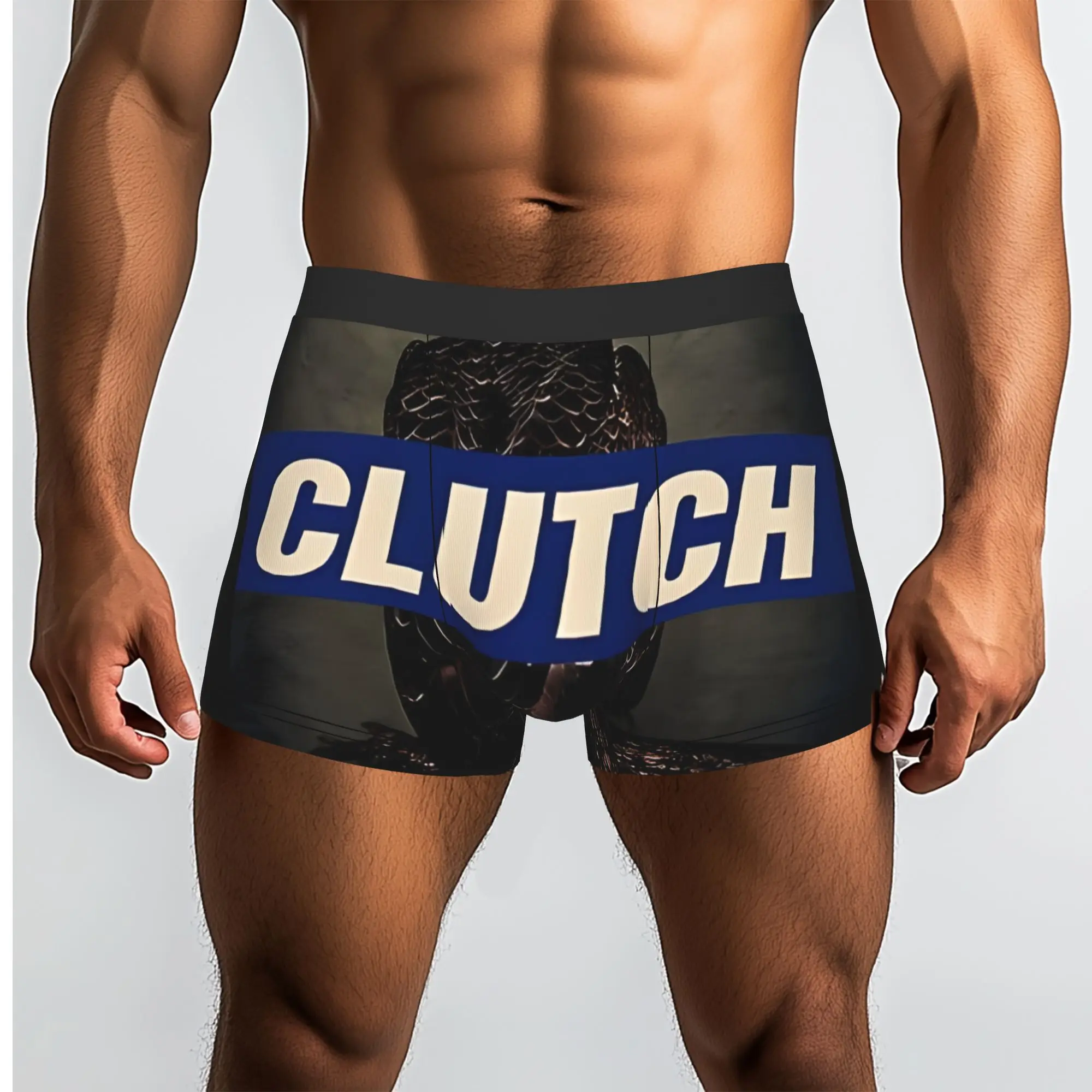 Clutch Metal Rock Band  Logo Tour Album Clutch Band Underpants Homme Panties Men's Underwear Print Shorts Boxer Briefs