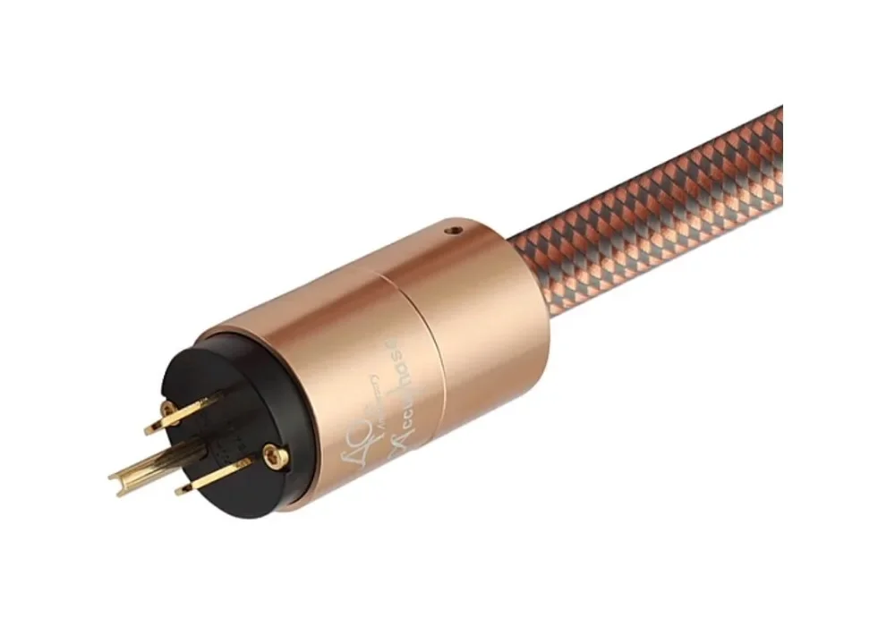 Hifi  fever imported OFC US AC Power cord Gold-Plated US Plug Power plug for DVD Amplifier CD amplifier cable