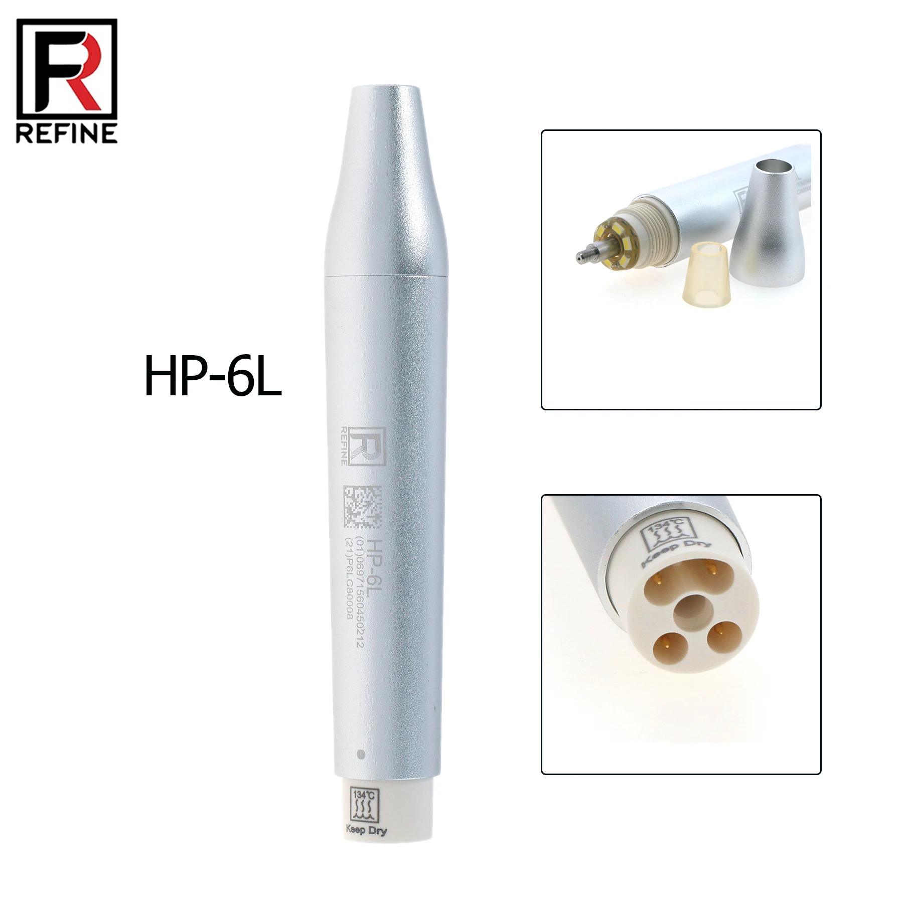 REFINE Compatible Ultrasonic Scaler Dental Handle with LED HP-6L fit Woodpecker EMS