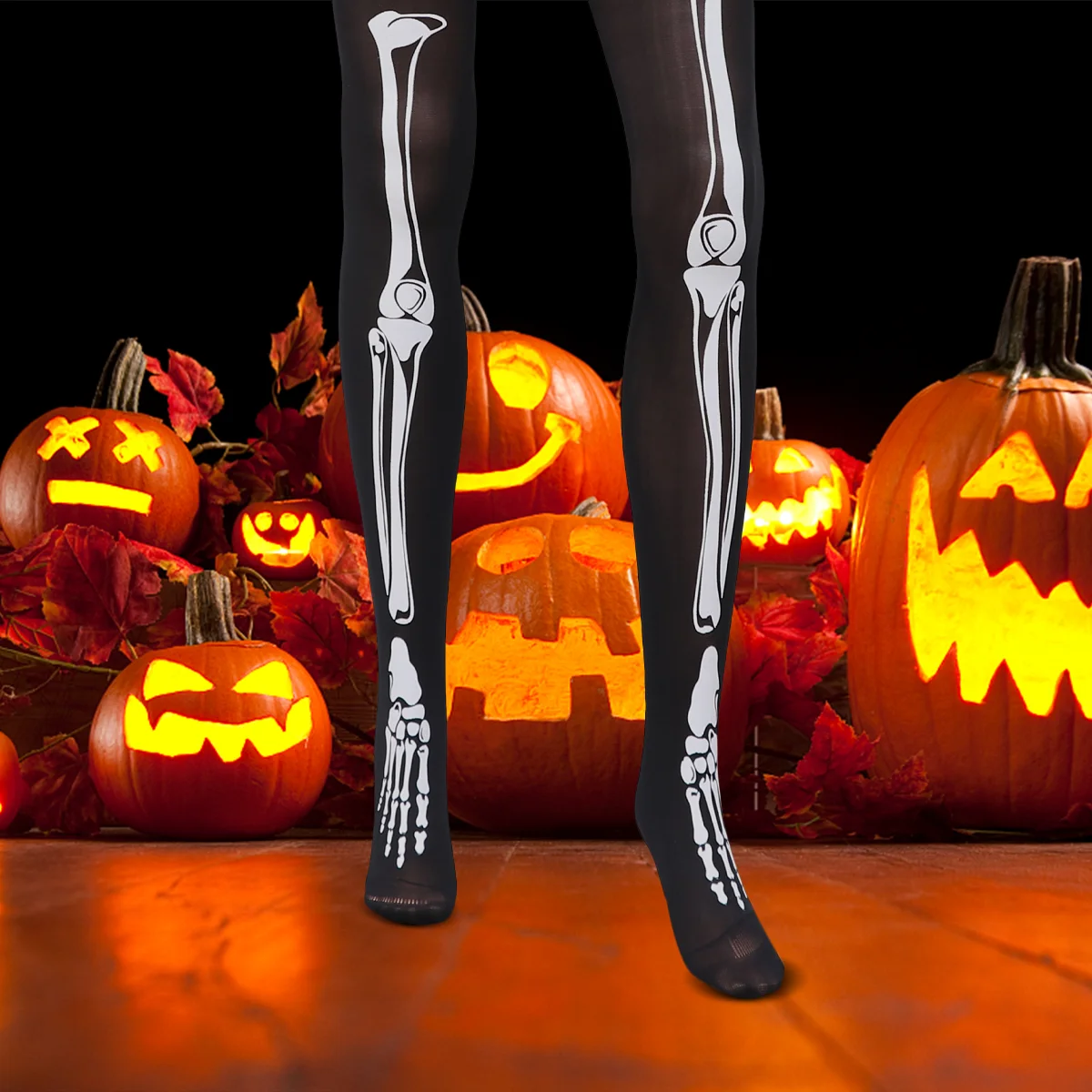 

Pantyhose Black Socks for Women Halloween Stockings Tights Woman Polyester Miss