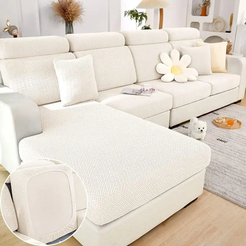 

Universal Sofa Slipcover, 2024 New Wear-Resistant Sofa Cover, L Shape Sectional Couch Covers,Separate Cushion Couch Chaise Cover