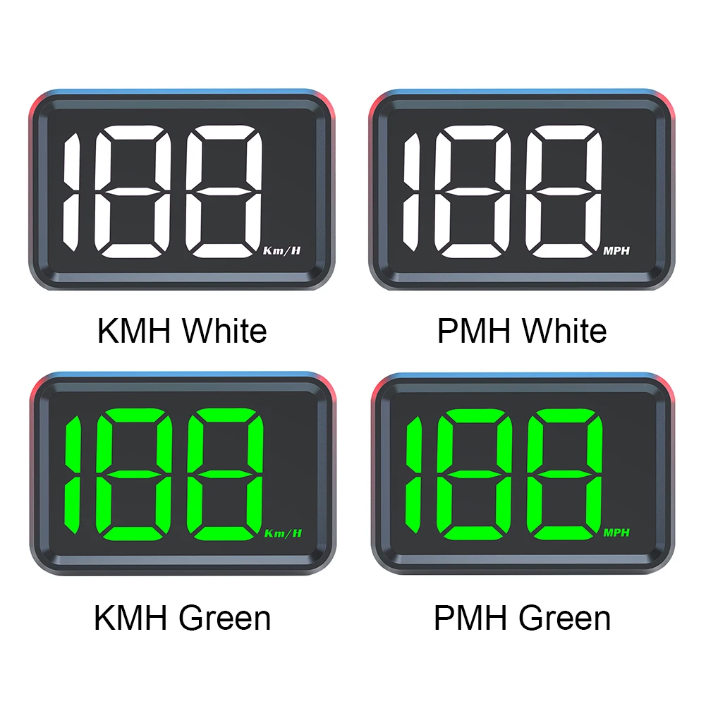 سيارة رئيس يصل HD عرض GPS عداد السرعة KMH MPH الرقمية HUD الزجاج الأمامي العارض خط كبير سرعة اكسسوارات إلكترونيات السيارات