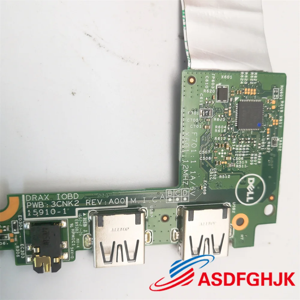 

FOR Dell Inspiron 11 3168 3162 USB Audio Port IO Circuit Board MH4F6 3CNK2 TEST OK