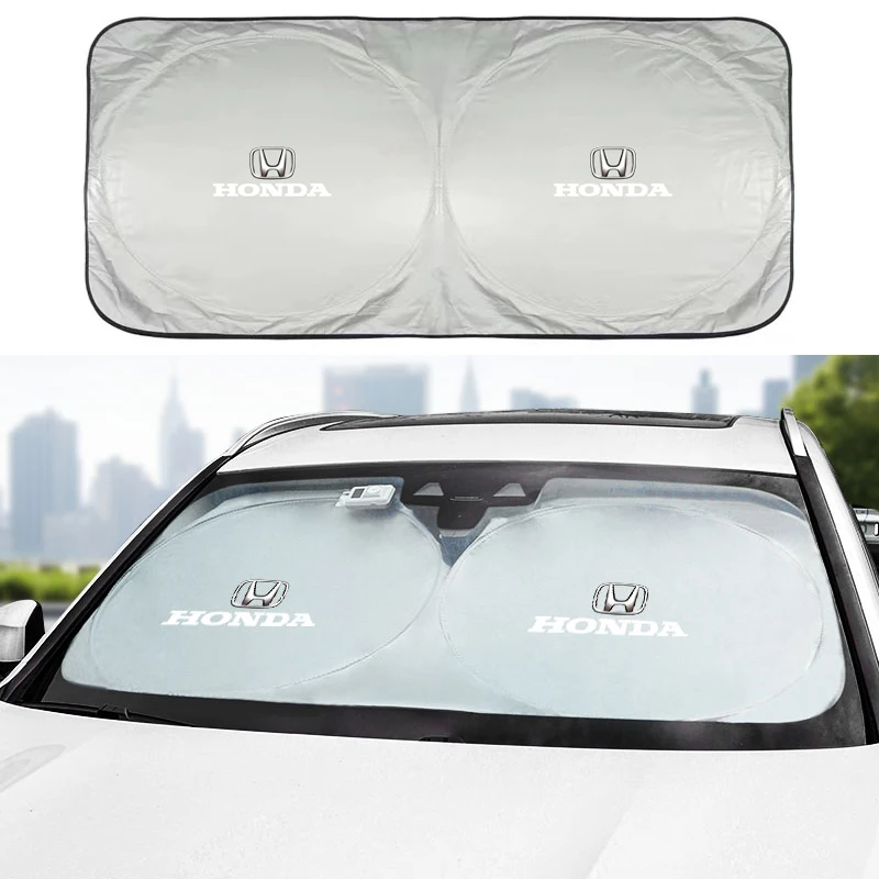 

Car Windshield Sun Visor UV Sunshade Protection Shield Accessories For Honda Civic Accord Jazz Fit CRV Odyssey City Pilot Vezel
