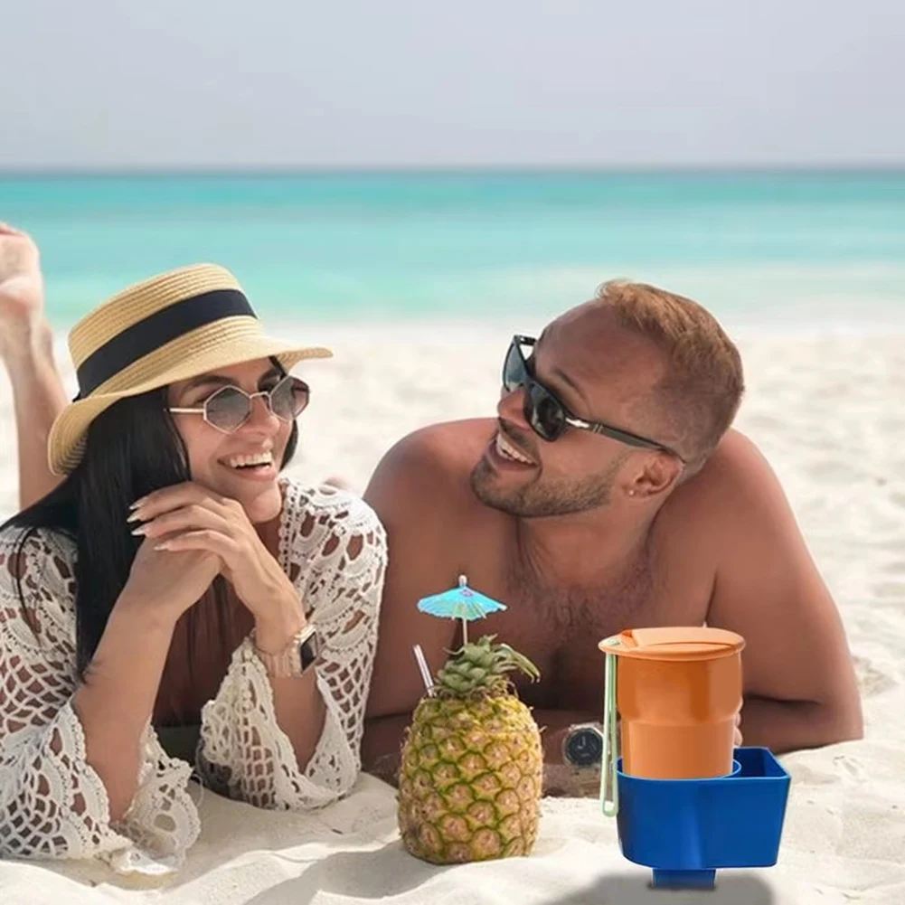 ABMW-حامل أكواب الشاطئ، حاملات مشروبات الشاطئ القابلة لإعادة الاستخدام، قواعد أكواب رملية للشاطئ، حامل أكواب للشرب، حاملات أكواب الشاطئ #3