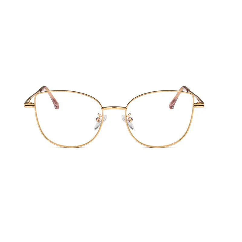 Anti Blue Light Radiation Computer Glasses Super Light Metal Trend Cat Eye Rose Gold Frame And Other Multi-Color Options UV400