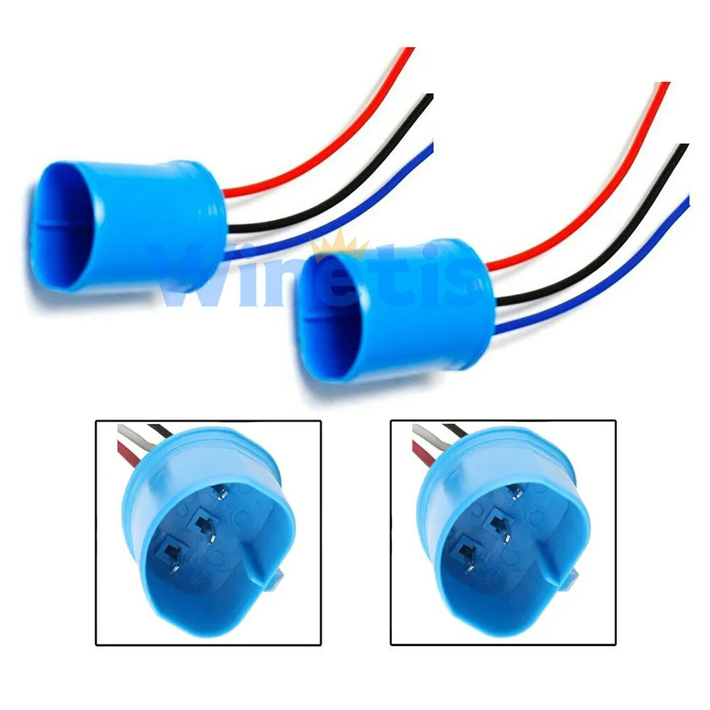 Wire Pigtail Male 9004 HB1 2X Harness Head Light Replacement Connector Adaptor