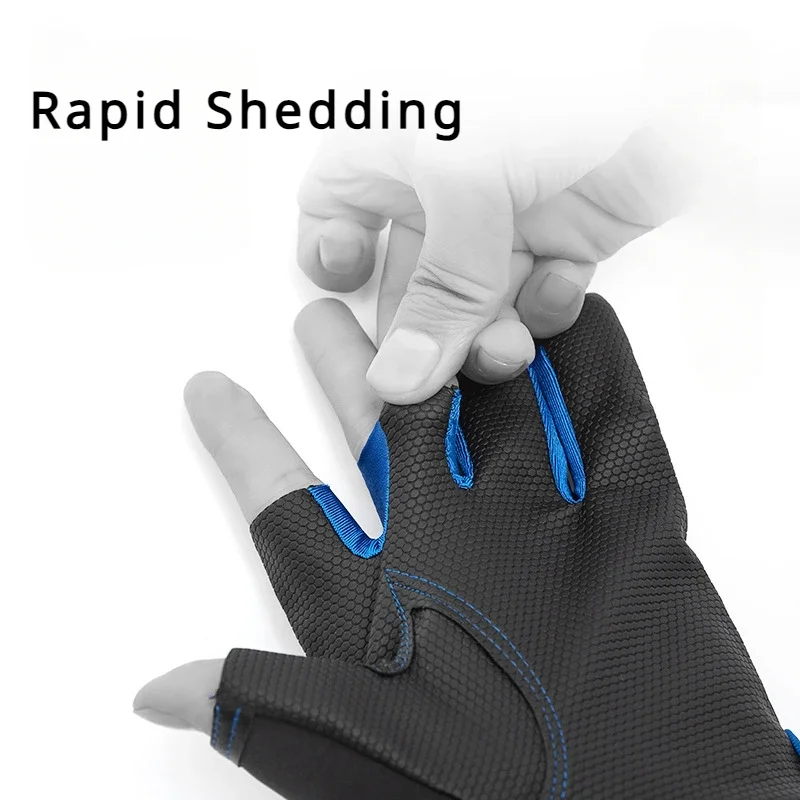 1 paio di guanti estivi per la protezione solare, guanti impermeabili, guanti da equitazione da pesca antiscivolo a tre dita esposti, regali da uomo