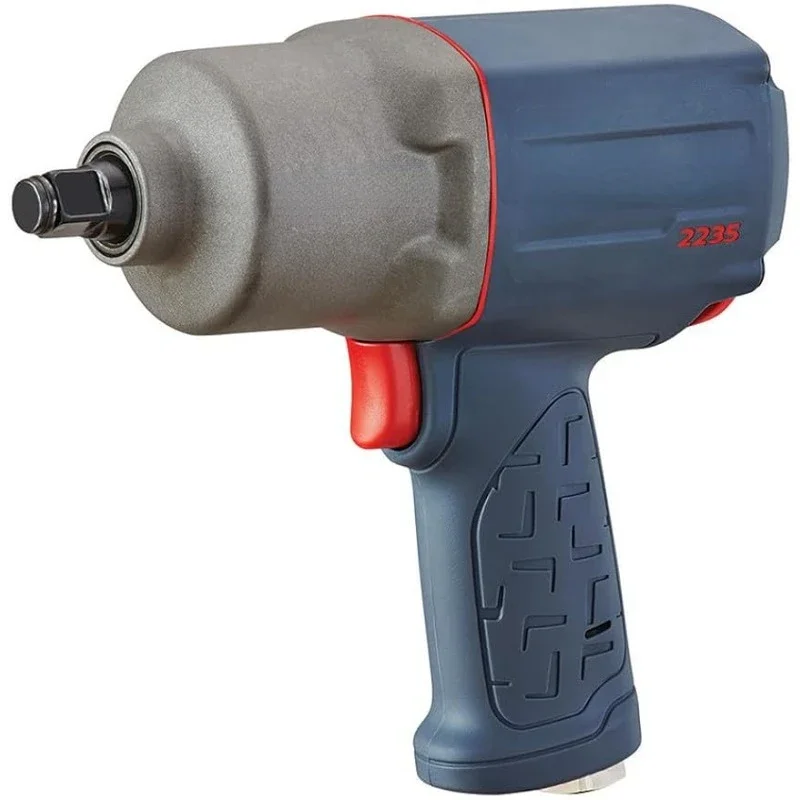 Ingersoll Rand 2235TiMAX 1/2” Drive Air Impact Wrench – Lightweight 4.6 lb Design,Powerful Torque Output Up to 1,350 ft-lbs,Gray