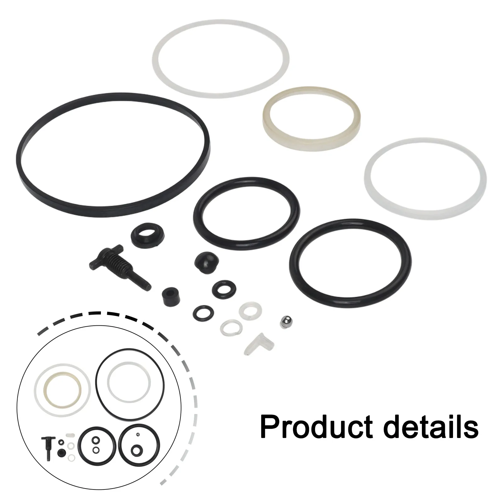 Vertical Jack Oil Seal Repair Set 20 Ton With Pump Core Components Steel Ball Valve And Oil Return Valve Components