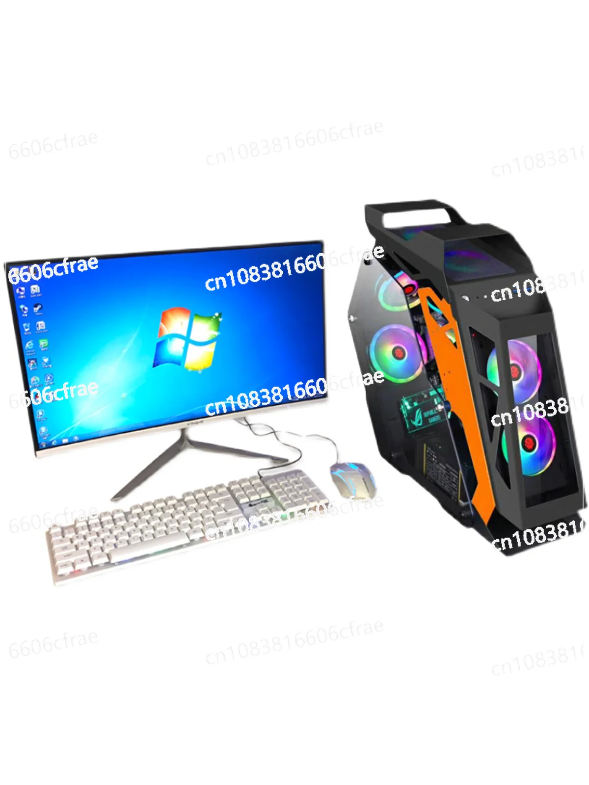 

32 inch curved surface non brand new second-hand computer desktop console complete assembly game live streaming internet cafe