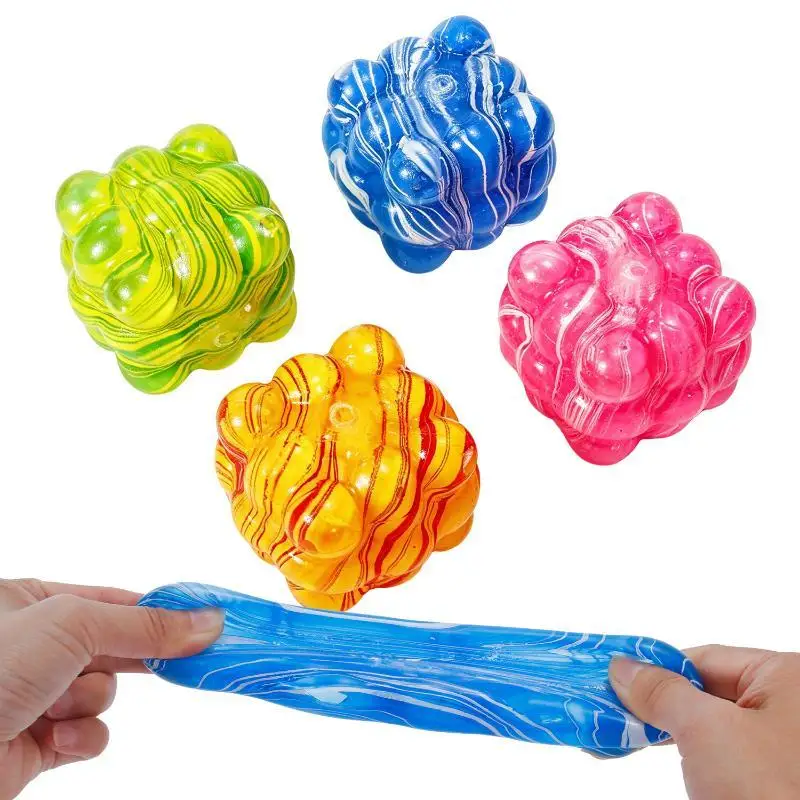 Marbled Swirl Sensory Squeeze Stress Ball Fidget Toy Anxiety Relief Gift Handheld Cube Decompression Toy