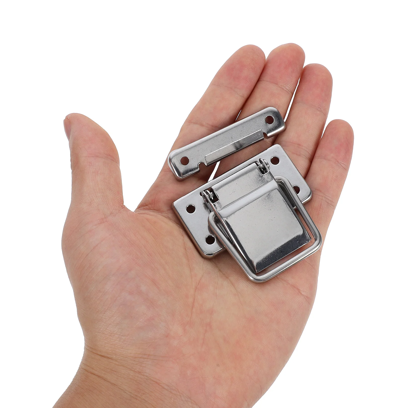 

2 pcs Stainless Steel Sealing Latch Lock For Toolbox Suitcase Jewelry Box Diy Closure Heavy Duty Metal Buckle Hardware