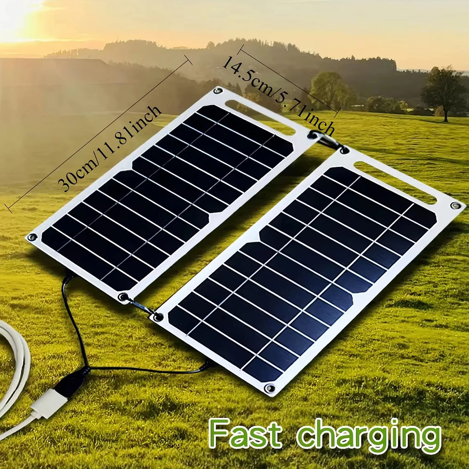 USB 5V Solar Panel  System with Camping Charging for Power Banks and Mobile Phones for Phone Car Mp3 PAD Charger Outdoor Batter