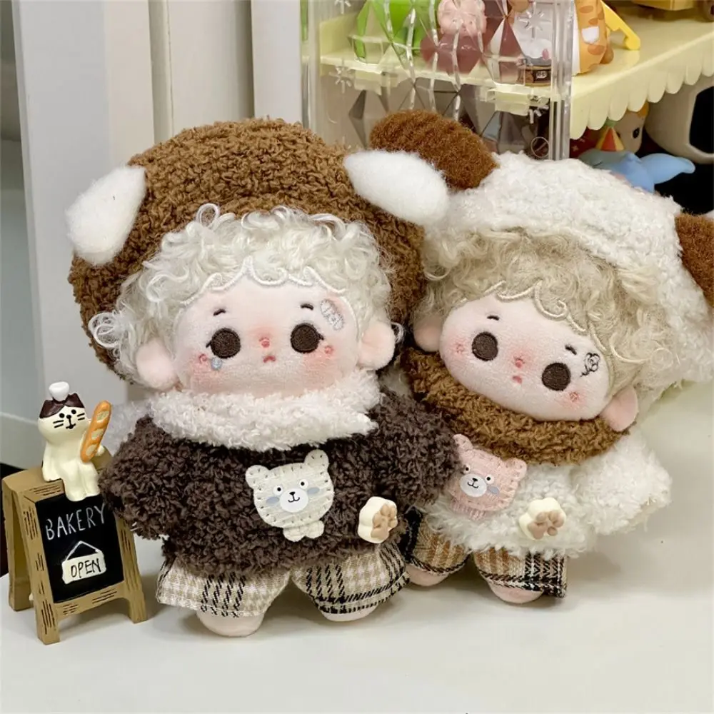 

Puppy Bear Hat 10cm Cotton Doll Clothes Pant T-shirt Suit Stuffed Doll Plush Doll Costume Suit Cartoon Outfit Clothing