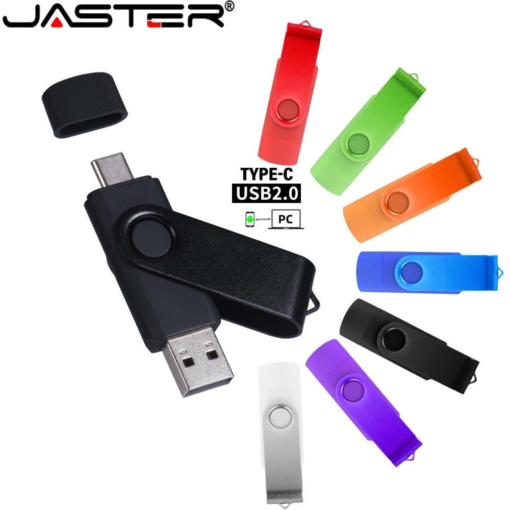

TYPE-C USB Flash Drive 128GB 64GB 32GB Free Chain USB-C 16GB 8GB Business Gift Memory Stick Rotatable Red Pen Drive 4G USB Stick