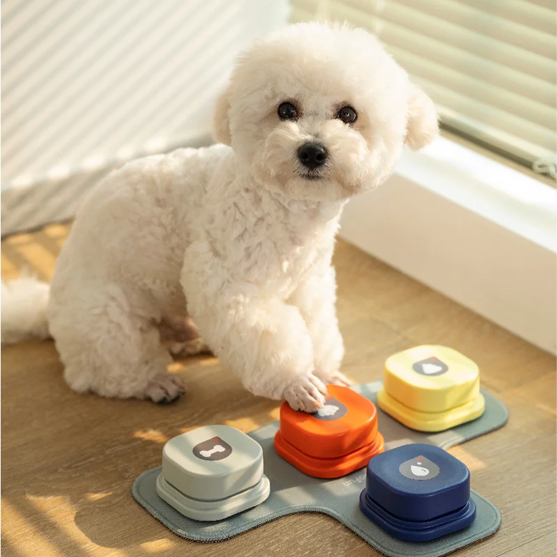 

Dog Button Talking Training Pet Communication Voice Dog Conversation Button Cat Eating Small Dog Cat Bell Dogs