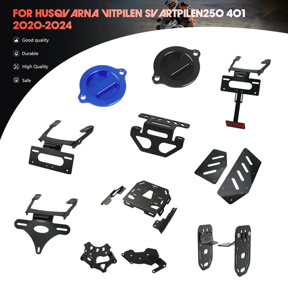 

Fit For Husqvarna Svartpilen 250 / 401 Vitpilen 250/401 Motorcycle Saddlebag Support Bar License Plate Holder Tail Light Bracket