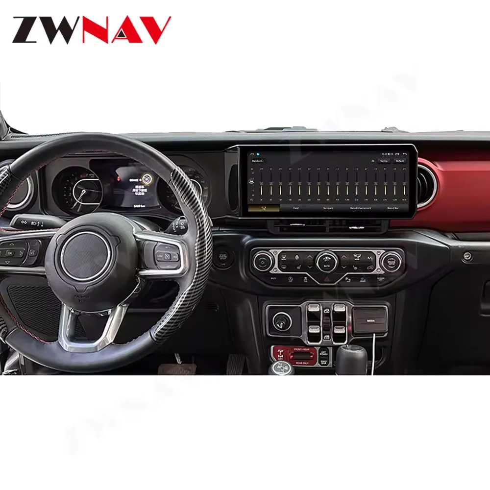 

Car Radio Multimedia Player Head Unit Touch Screen Car LCD Dashboard for Jeep Wrangler 2018-2021 GPS Navigator Stereo Carplay