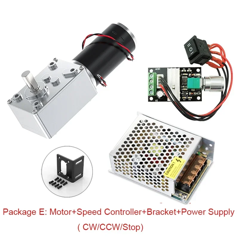 Imagem -06 - Motor de Engrenagem de Redução dc 12v 24v Grande Torque Alta Potência 270kg 7rpm470rpm Motor de Engrenagem Sem-fim Motor Invertido