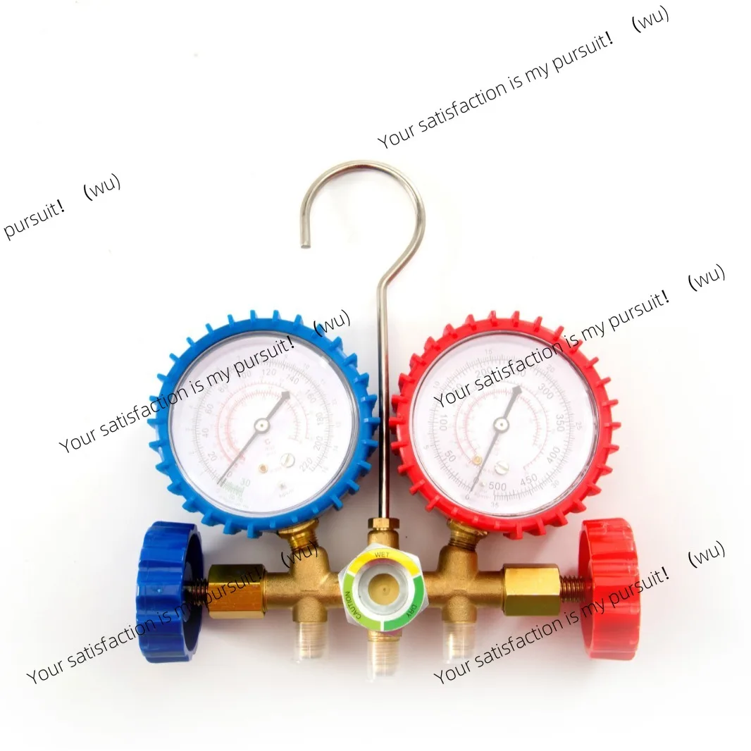 CT-536G Brass Manifold Gauge Set Refrigerant Charging Tool For R22 R410A R134a Car & Home Air Conditioner