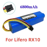 100% New 14.4V 6800mAh Original Rechargeable Li-ion Battery for Lifero Robot Vacuum Cleaner RX10