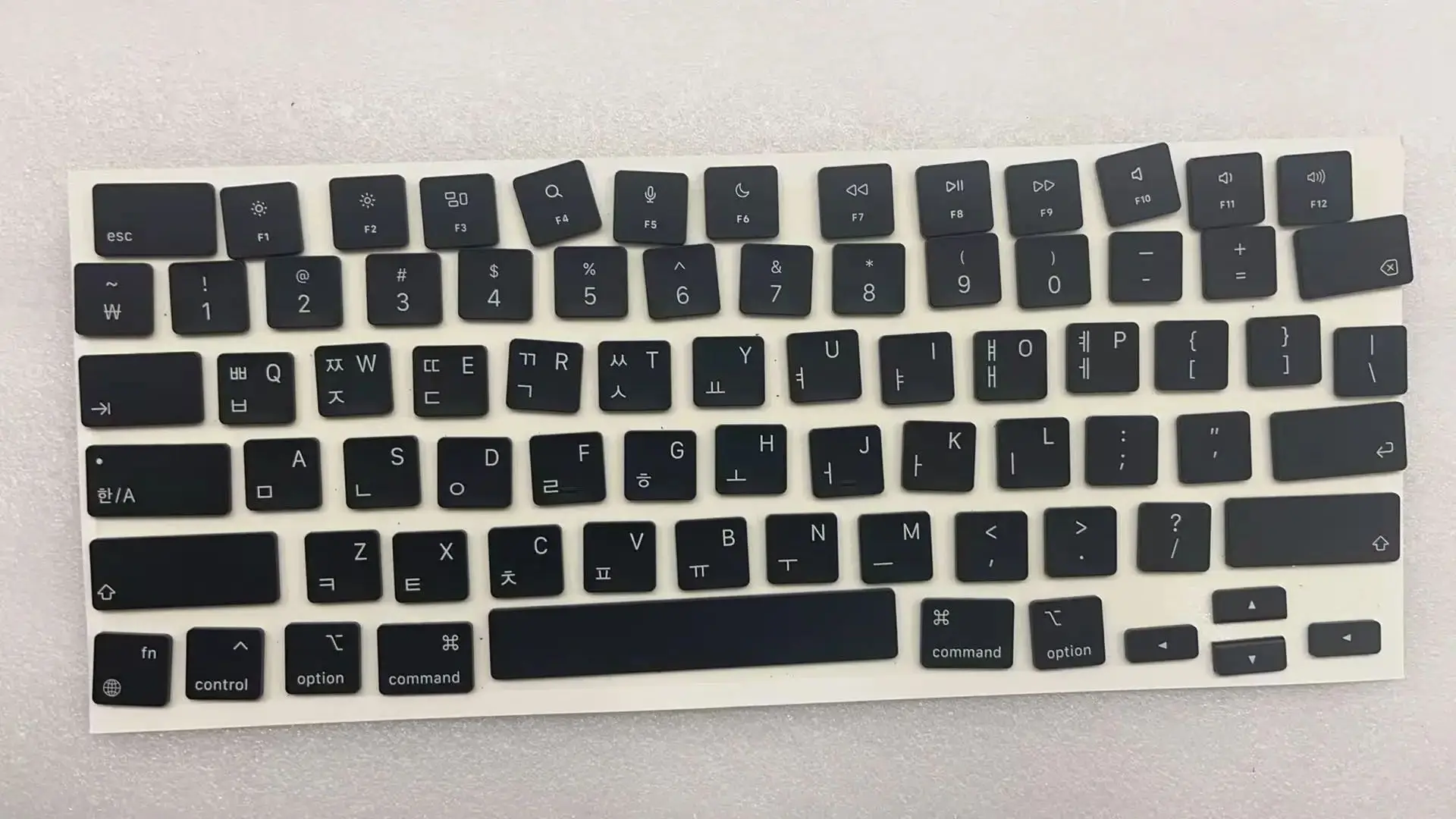 Laptop A2442 A2485 A2779 A2780 A2681 A2941 A2918  Korean  Keycaps Keyboard Key Cap For Macbook Pro M1 M2 M3 14