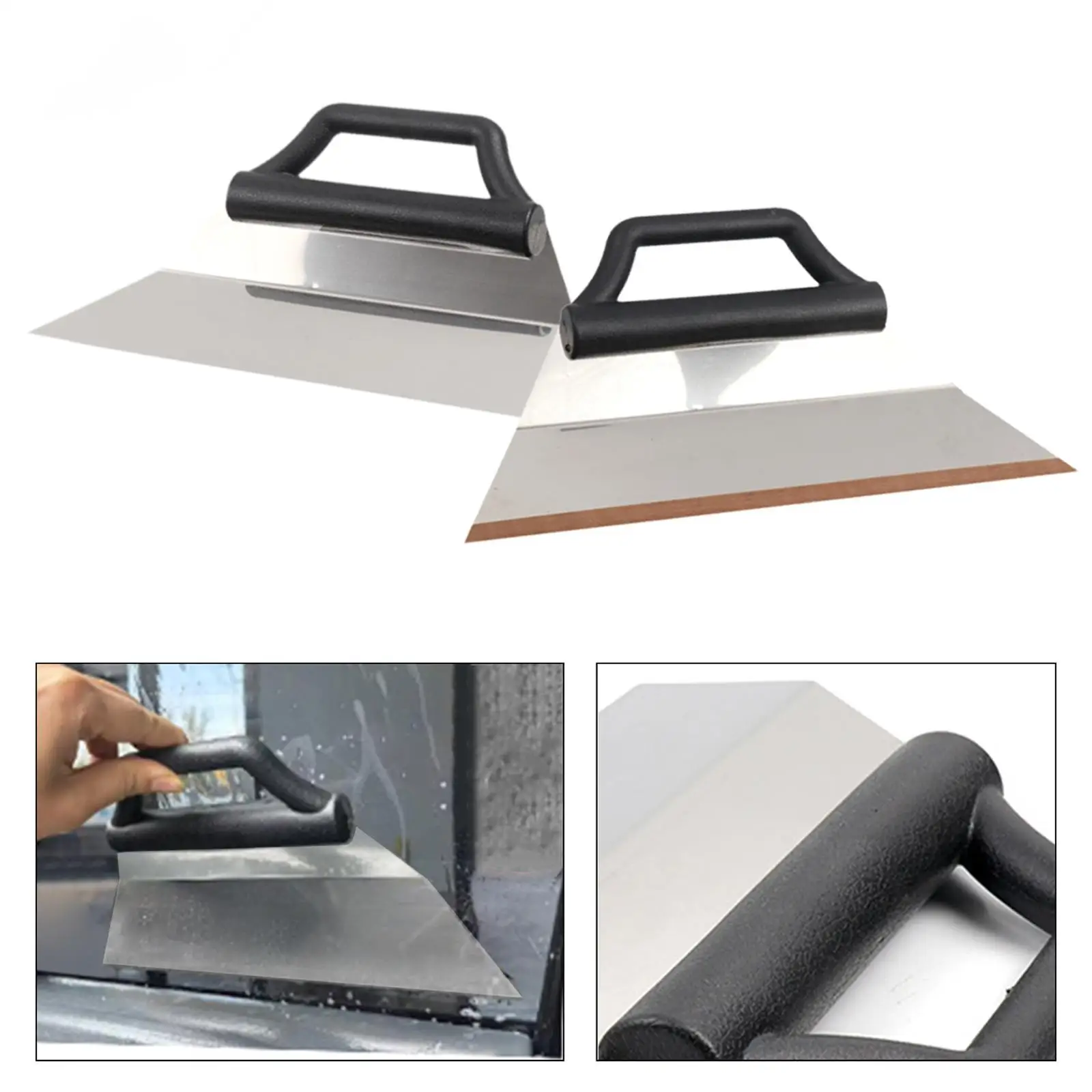 Автомобильный оттенок, стальной скребок, изогнутый практичный инструмент для виниловой пленки, легкий скребок для пленки для грузовиков, защитная пленка для краски
