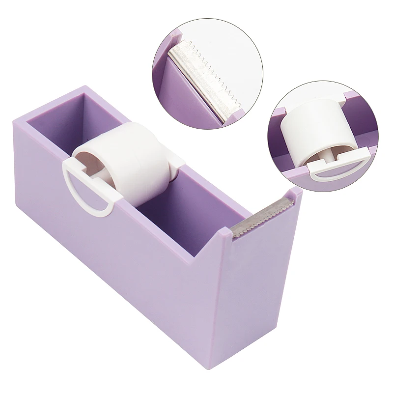 Eyelash Extension Tape Holder Base Lash Adhesive Tape Cutter Dispenser Grafting Lash Plastic Rotating Tape Cutting Makeup Tool